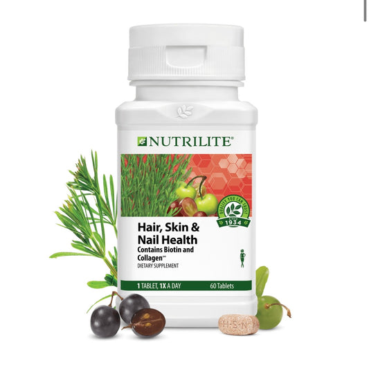 Nutrilite for Hair, Nail and Skin health.